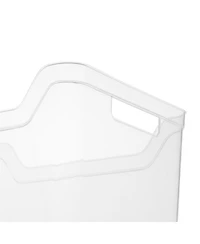 Sterilite Wide Shelf Home Office Storage Organizing Plastic Bin, 6 Pack, Clear