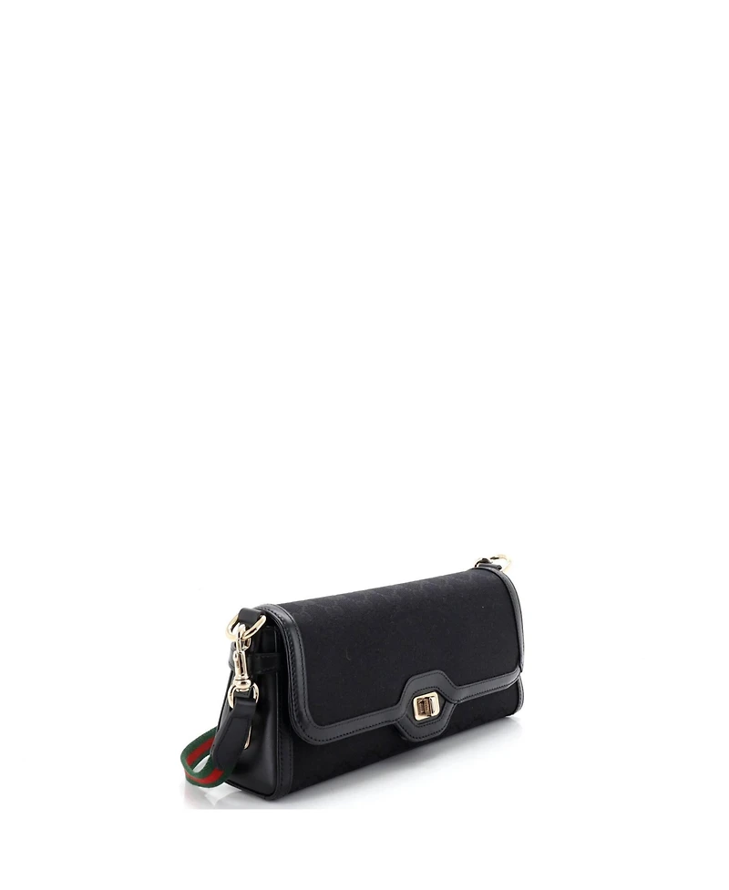 Pre-Owned Gucci Small Luce Shoulder Bag Canvas