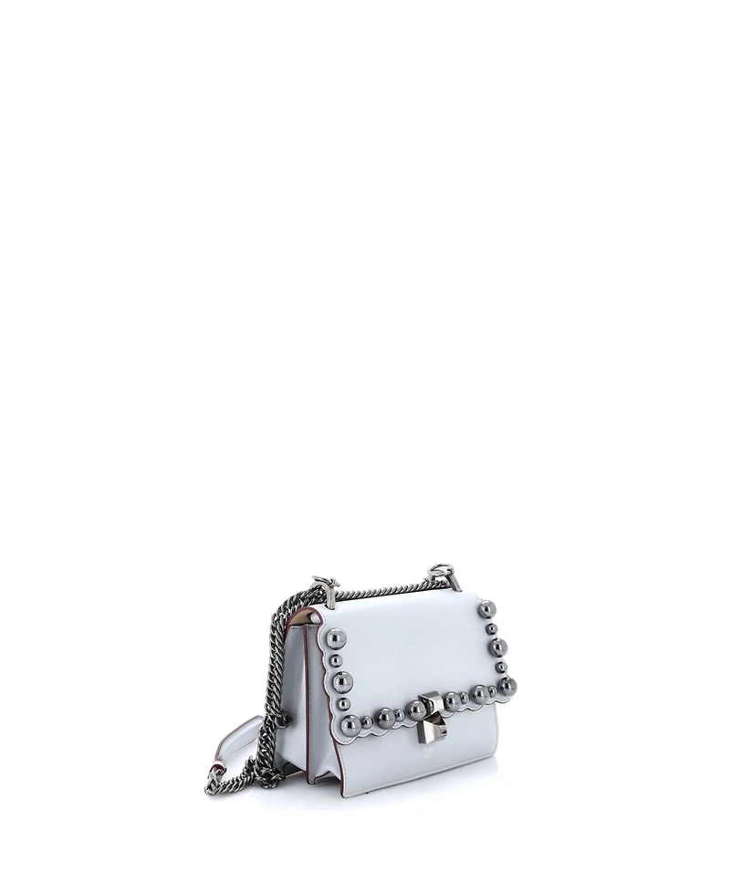 Pre-Owned Fendi Small Kan I Bag Studded Leather
