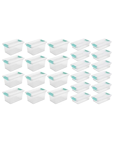 Sterilite Medium Clip Storage Tote, 12 Pack, and Small Clip Storage Tote, 12 Pack