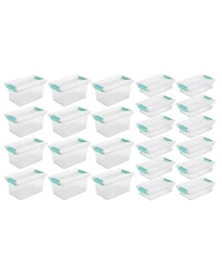 Sterilite Medium Clip Storage Tote, 12 Pack, and Small Clip Storage Tote, 12 Pack