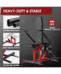 Syedee Seated Dip Machine with Max 400lbs Plate Loaded, Adjustable Tricep Press with Cable Bar for Biceps Chest Training