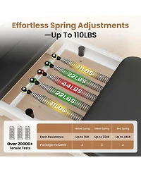 Syedee 86.6" Foldable Pilates Equipment, Pilates Reformer Machine Suitable For Height Over 5'7 '', Pilates Exercise Equipment with Jump Board