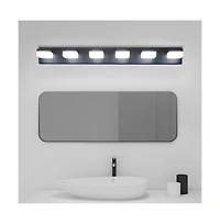 Clihome Modern 6-Light Led Vanity Mirror Light Fixture For Bathrooms And Makeup Tables