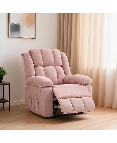 gaomon Oversized Manual Recliner Chair, 150degree(s) Ergonomic Wide Upholstered Leisure Chair for Living Room