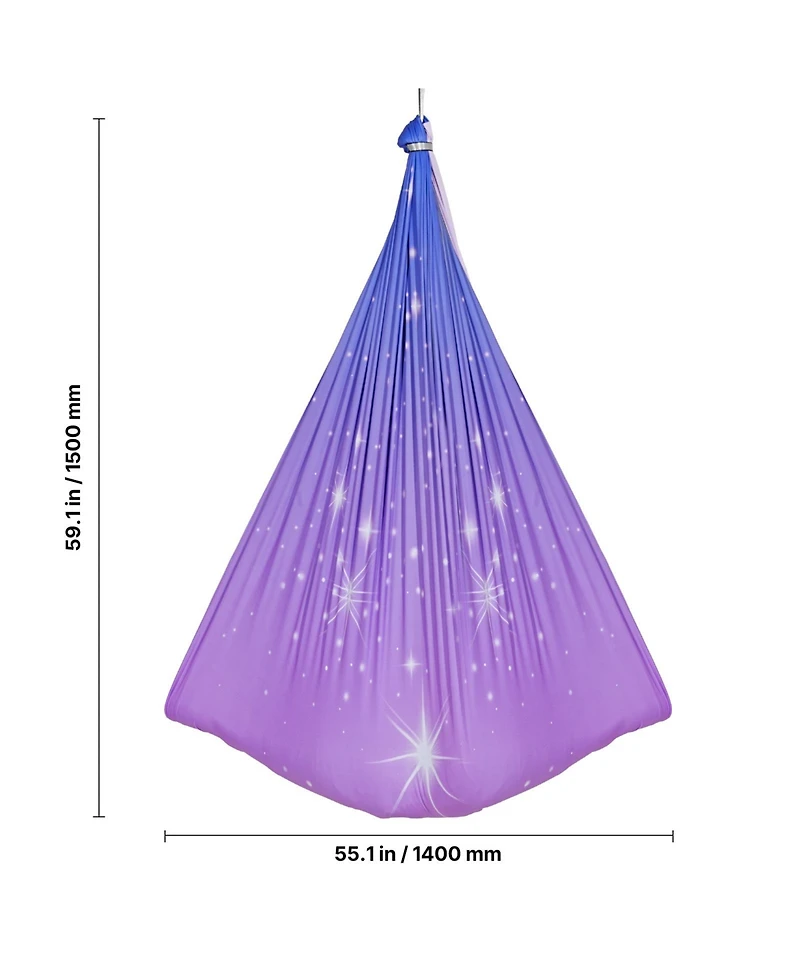 Sugift Double Layer Sensory Swing with 360 Degree Swivel Hanger and 300 Pound Capacity