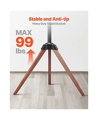 Sugift Tripod Easel Floor Tv Stand for 40 to 65 Inch Screens with 18 Degree Swivel and 99 Pound Capacity