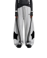Aelfric Eden Women's Baggy Barrel High-Rise Star-Stud Sweatpants