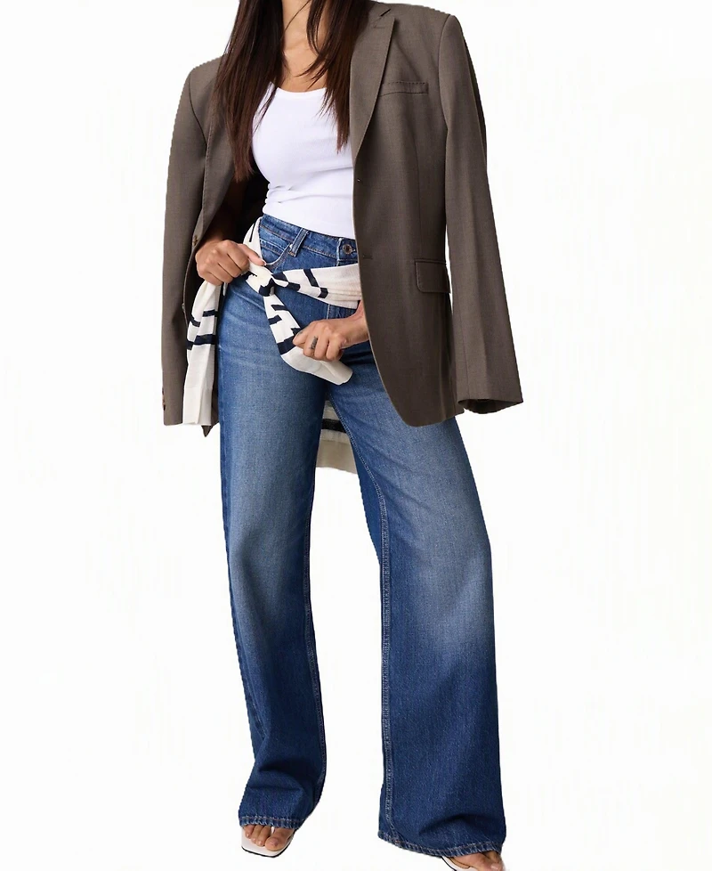 Guess Women's High-Rise Wide-Leg Jeans