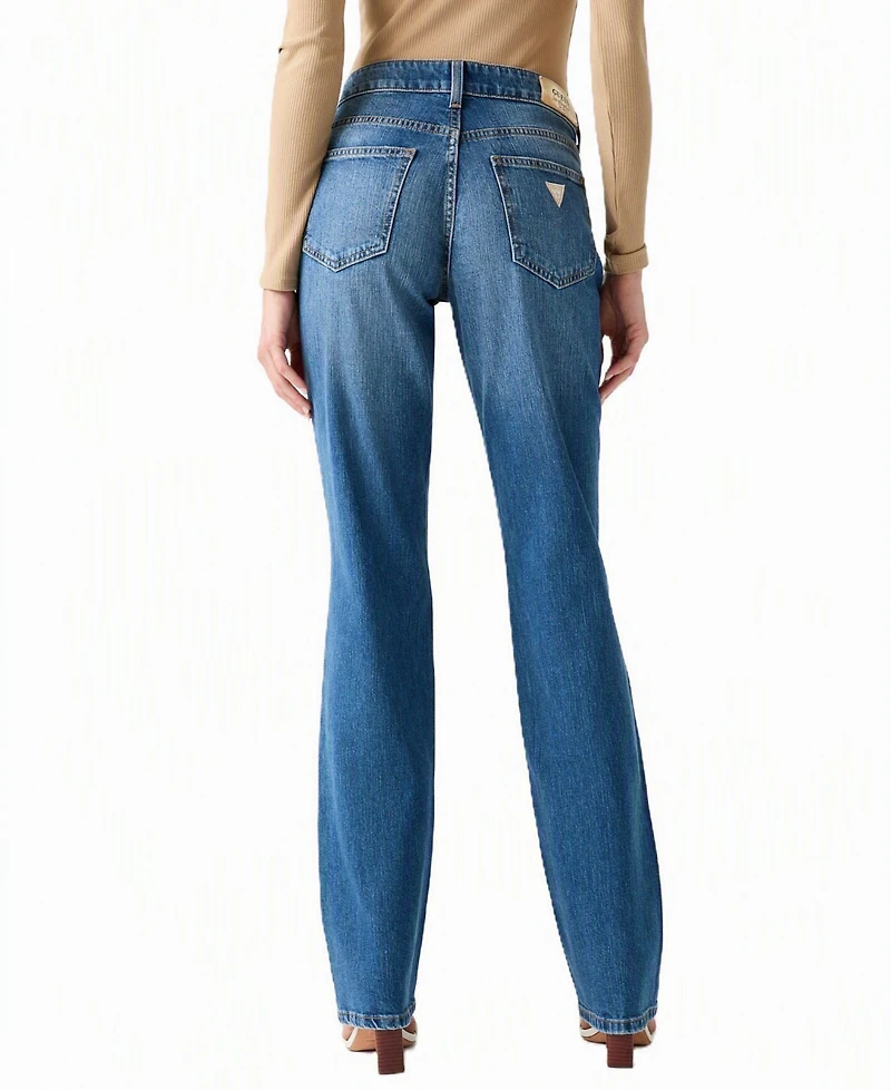 Guess Women's Nicky Straight-Leg Mid-Rise Jeans