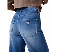 Guess Women's Bellflower High-Waisted Wide-Leg Jeans