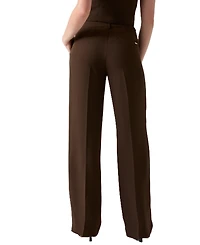 Guess Women's Theoline Perfect Pant High-Rise Wide-Leg Tailored Pants