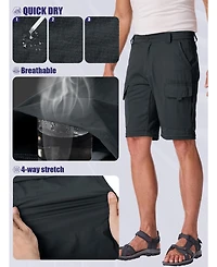 Piscifun Mens Convertible Zip Off Hiking Cargo Pants Quick Dry Upf 50 Water Resistant Outdoor