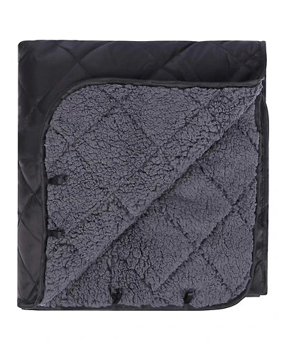 Piscifun Extra Large Sherpa Lined Camping Blanket Warm Windproof Water Resistant Machine Washable