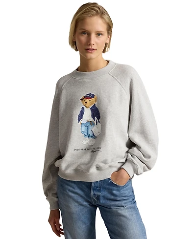 Polo Ralph Lauren Women's Polo Bear Lightweight Fleece Crewneck Sweatshirt