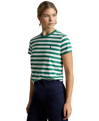 Polo Ralph Lauren Women's Striped Crewneck Short-Sleeve T-Shirt