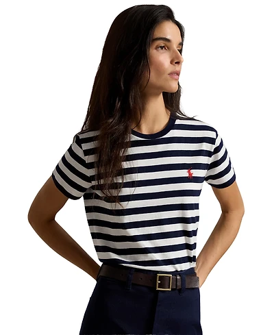 Polo Ralph Lauren Women's Striped Crewneck Short-Sleeve T-Shirt