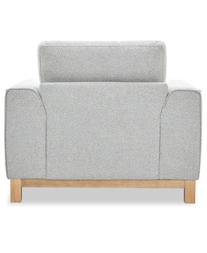 Camelle Boucle Accent Pillow Fabric Chair, Macy's Exclusive