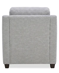 Lorrana Curved Armrests Fabric Reversible Back Cushion Chair, Macy's Exclusive