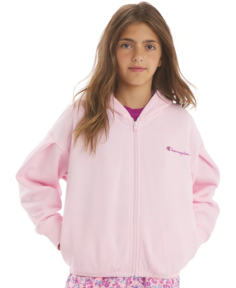 Champion Girls' 7-16 Full-Zip Adorable Graphic Hoodie