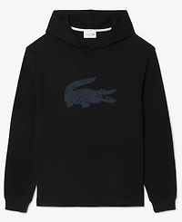Lacoste Men's Sleep Waffle-Knit Graphic Hoodie