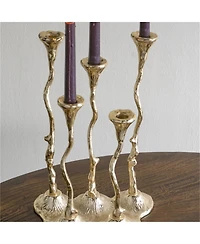 Yobtop 5-Light Cast Aluminum Taper Candle Holder for Home Decor