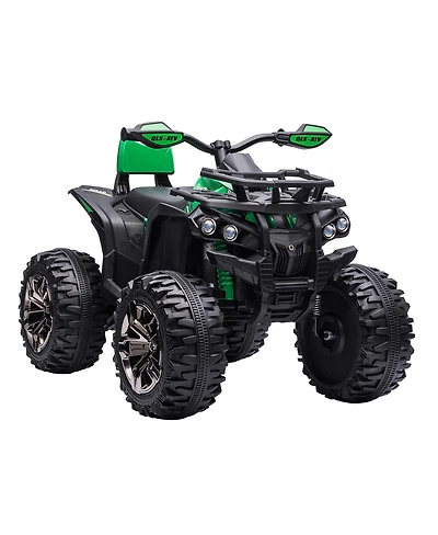 Yobtop 4 Wheeler 39.4"L x 25.6"W x 28.7"H Led Headlights, Music, Rechargeable Ride-On Atv, 66 lbs Capacity, Ages 3-7