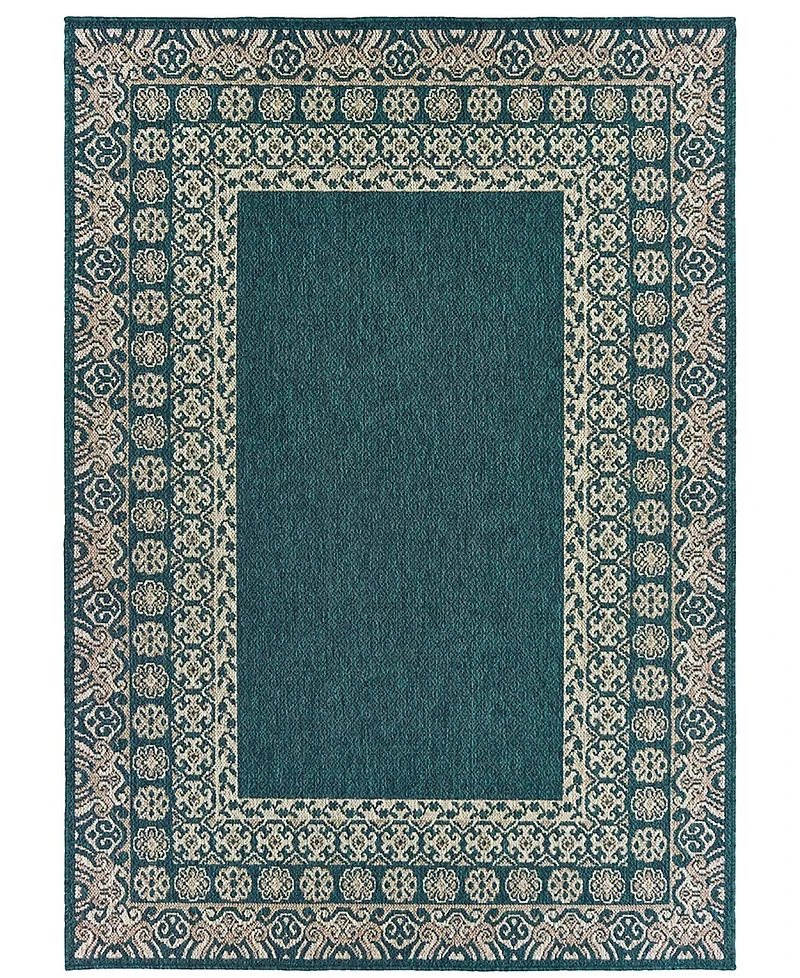 Oriental Weavers Latitude 1503B Blue 5'3" x 7'3" Outdoor Area Rug
