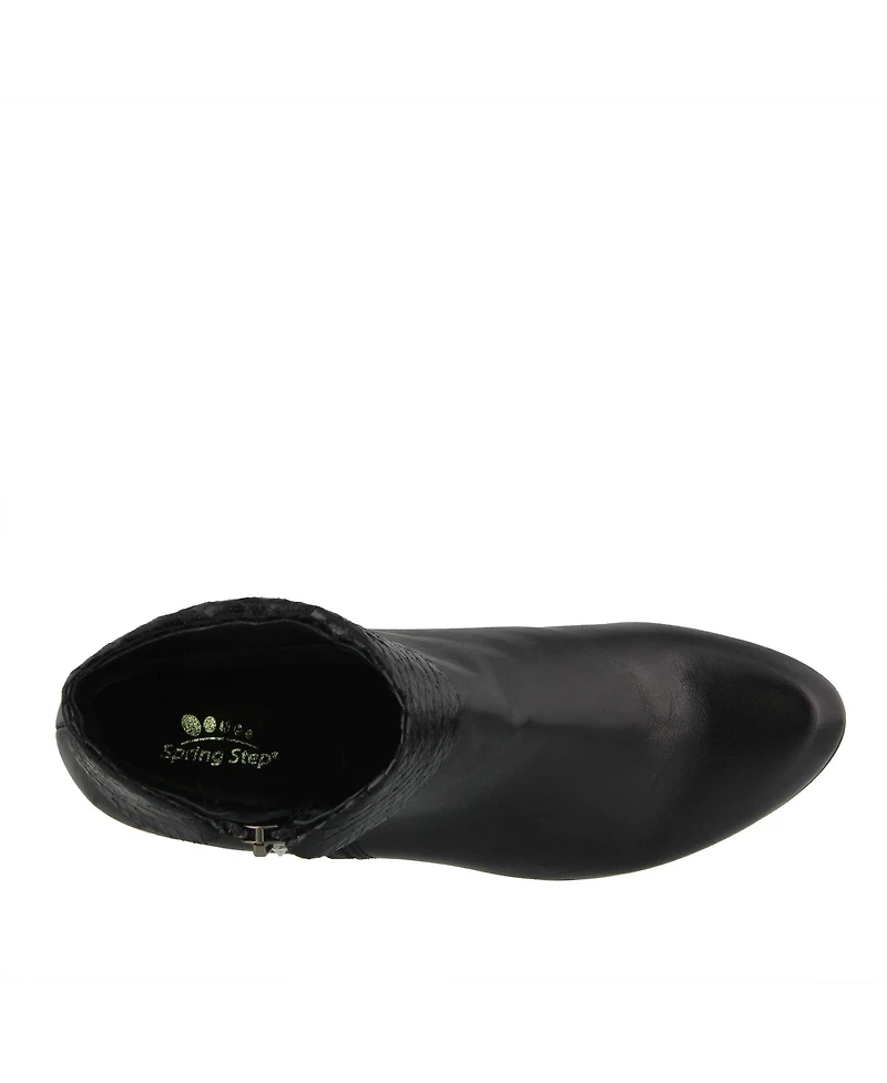 Spring Step Women's Stockholm Low-Shaft Bootie with Side Zipper Closure