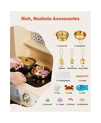 Yobtop Interactive Lights and Sounds Play Kitchen Set, Ages 3+