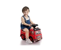 Yobtop Sit-to-Stand Ride Racer with Music Steering Wheel Ride-On Car, 48.5 lb. Capacity, Ages 1-3