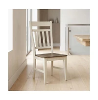 A-America Bremerton Splatback Side Chair with Wood Seating