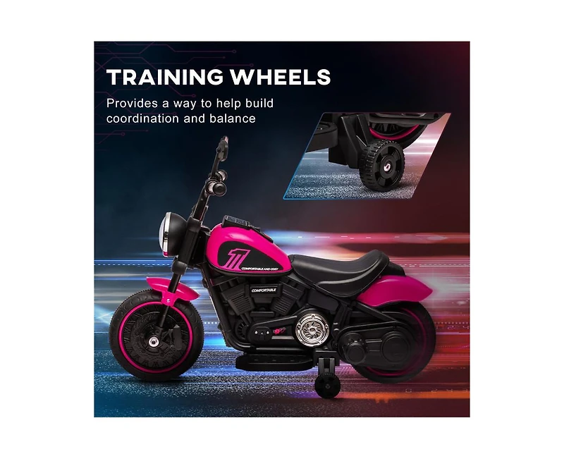 Yobtop Kids Motorcycle with Training Wheels