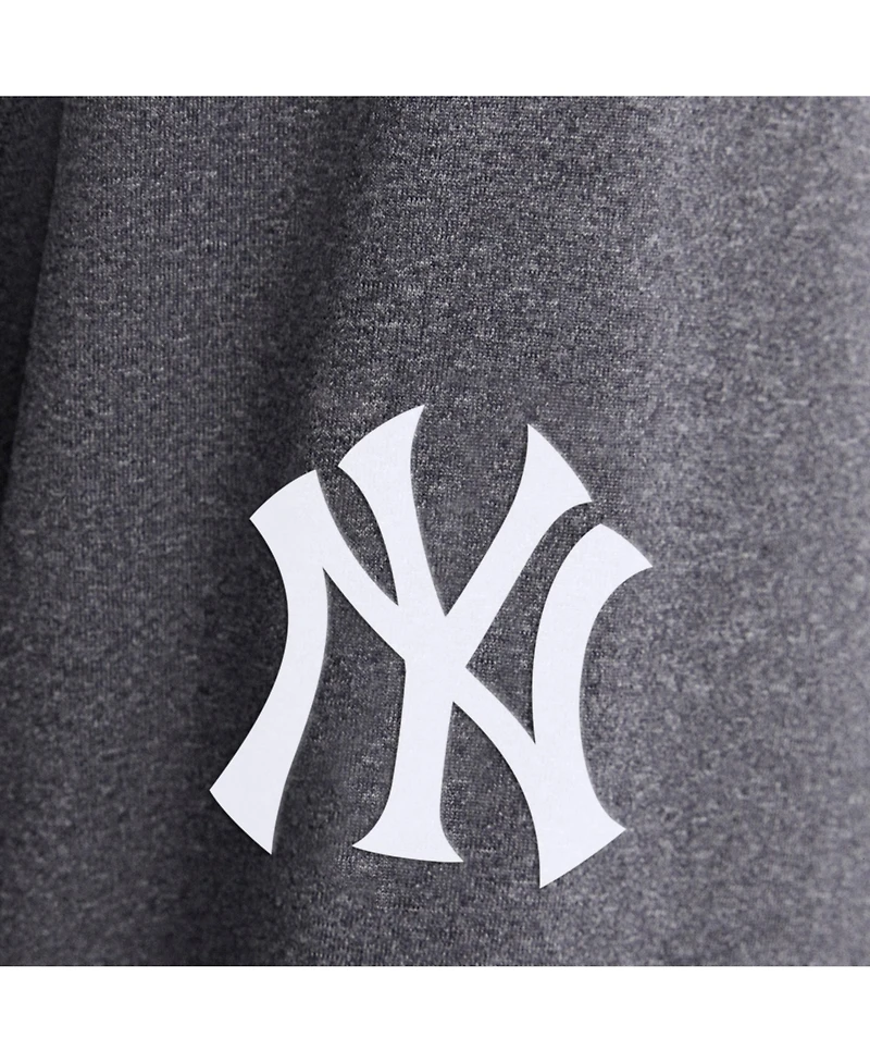 Fanatics Men's Charcoal New York Yankees ClutchLong sleeves Hooded T-Shirt
