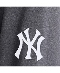 Fanatics Men's Charcoal New York Yankees ClutchLong sleeves Hooded T-Shirt