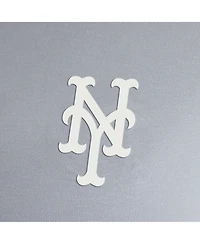 Fanatics Women's Gray New York Mets Oversized Clutch Tri-Blend Half-Zip Pullover Sweatshirt