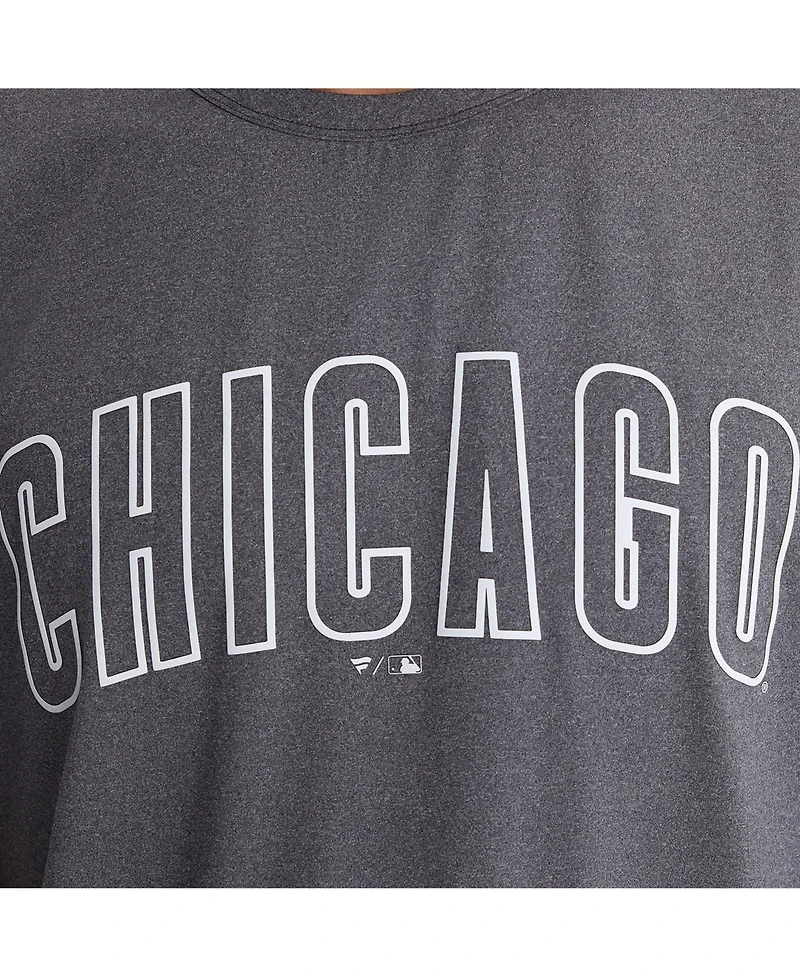 Fanatics Men's Charcoal Chicago Cubs Clutch Winning Edge T-Shirt
