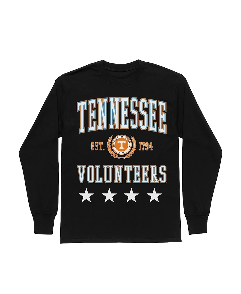 Gameday Couture Women's Black Tennessee Volunteers Oversized Everyday StarLong sleeves T-Shirt