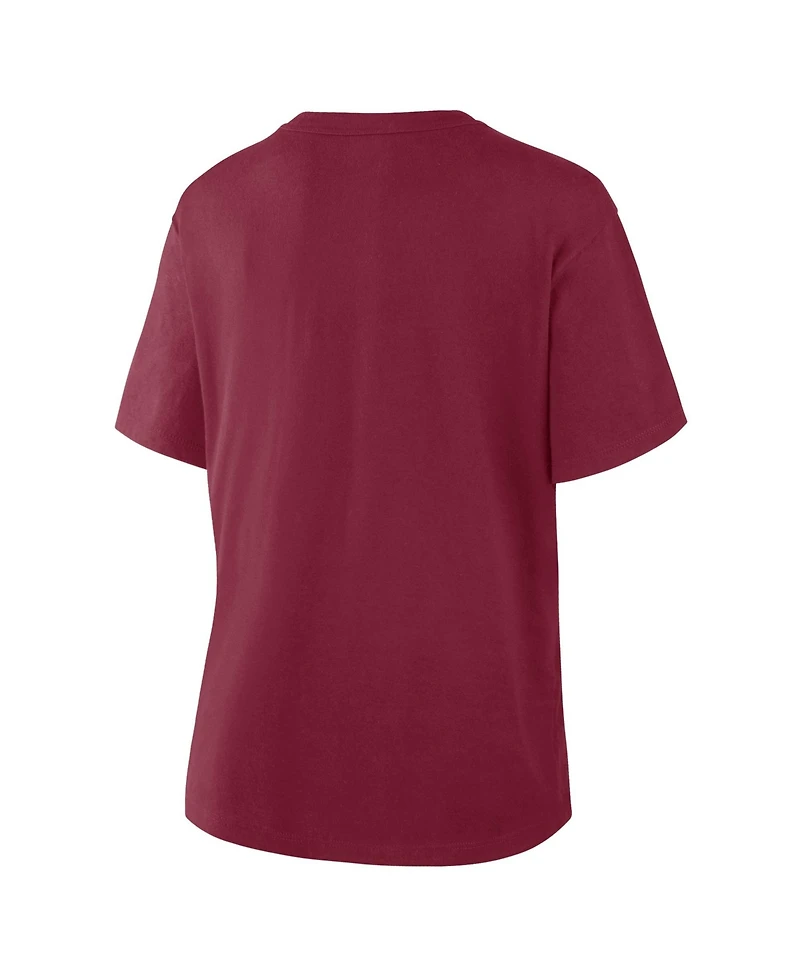 Fanatics Women's Burgundy Washington Commanders Fade Legacy T-Shirt