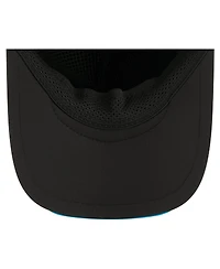 New Era Men's Black Carolina Panthers 2026 Sideline Apex 9FORTY Adjustable Trucker Hat