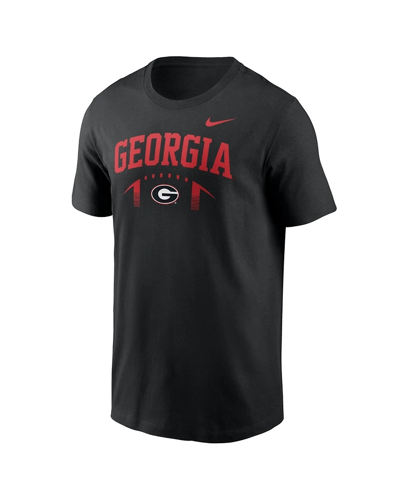 Nike Men's Black Georgia Bulldogs Primetime Football Icon T-Shirt