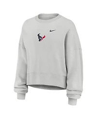 Nike Women's Gray Houston Texans Oversized Primetime Phoenix Fleece Sweatshirt