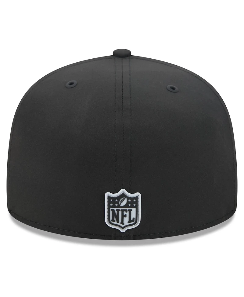 New Era Men's Black Las Vegas Raiders 2026 Sideline 59FIFTY Fitted Hat