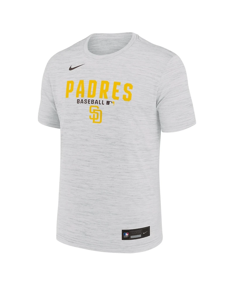 Nike Men's White San Diego Padres Authentic Collection Velocity Dri-fit T-Shirt