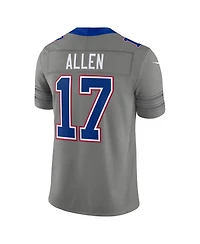 Nike Men's Josh Allen Gray Buffalo Bills Nickel City Vapor F.u.s.e. Stitched Limited Jersey