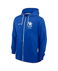 Nike Men's Royal Kentucky Wildcats 2026 Sideline Standard Issue Dri-fit Full-Zip Hoodie