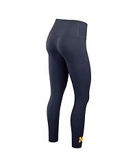 Nike Women's Navy Michigan Wolverines Zenvy High Dri-fit 7/8 Leggings