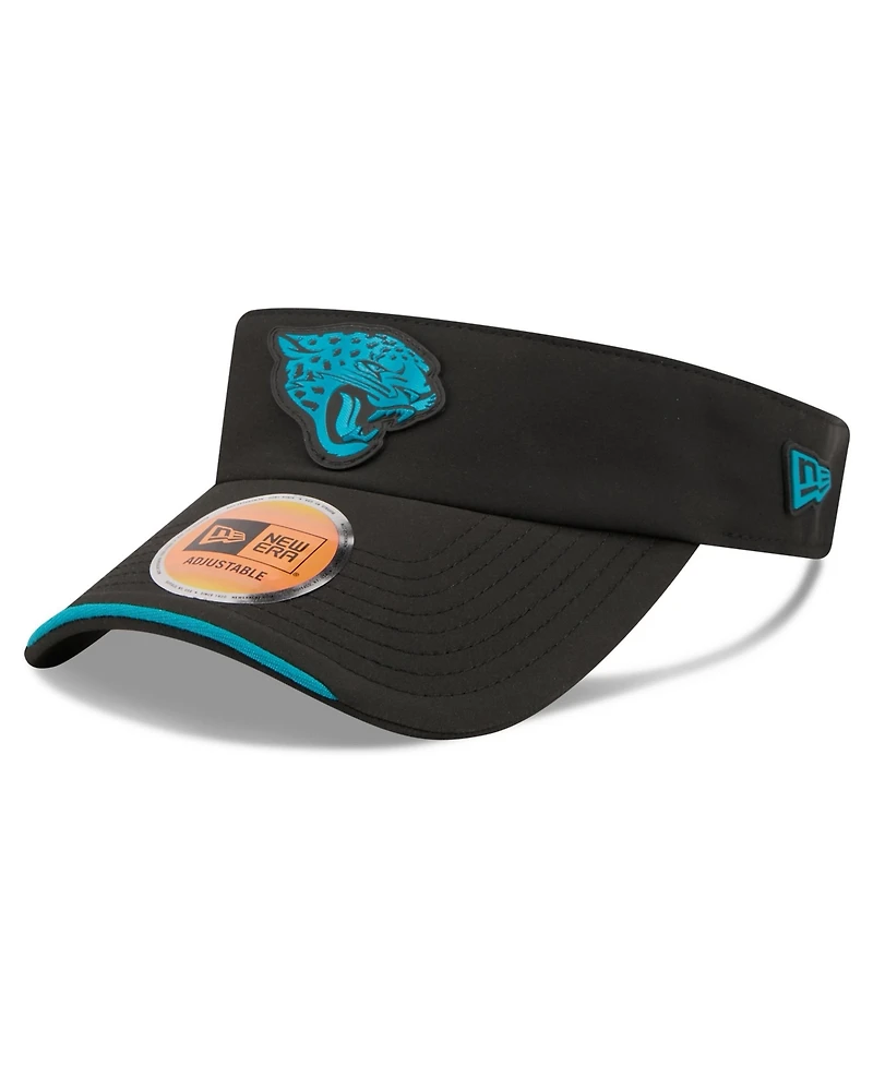 New Era Men's Black Jacksonville Jaguars 2026 Sideline Adjustable Visor Hat