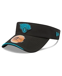 New Era Men's Black Jacksonville Jaguars 2026 Sideline Adjustable Visor Hat
