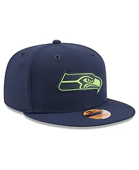 New Era Men's College Navy Seattle Seahawks 2026 Sideline 9FIFTY Snapback Hat